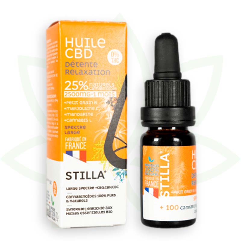 olio di cbd relax 25 per cento 10ml ampio spettro stilla france mafrenchweed 8