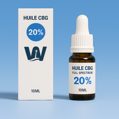 Olio di canapa CBG 20% + CBD 5%.