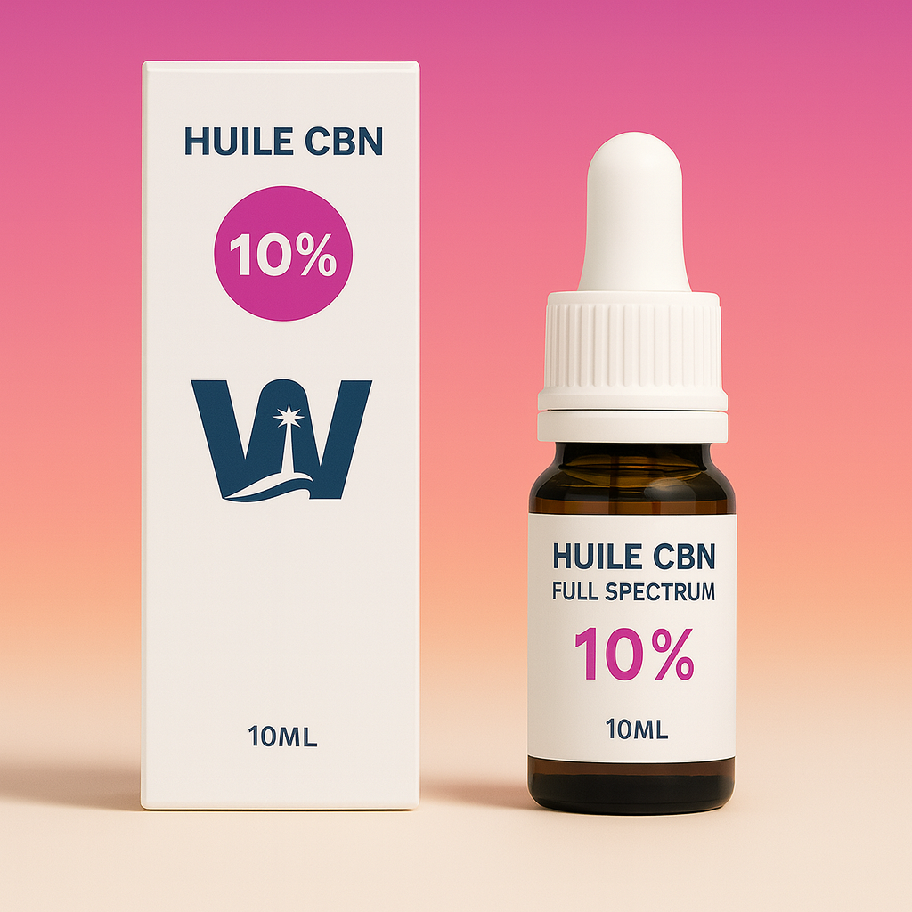 Olio di semi di canapa CBN 10% + CBD 5% + CBN 10% + CBD 5%.