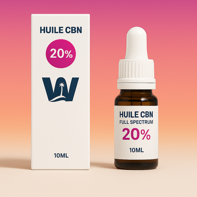 Olio di semi di canapa CBN 20% + CBD 5% + CBN 20% + CBD 5%.