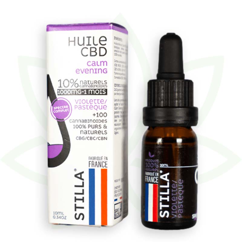 calma sera olio di cbd 10 per cento 10ml spettro completo stilla france mafrenchweed 2