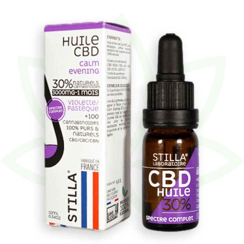 olio di cbd calma sera 30 per cento 10ml spettro completo stilla france mafrenchweed 7