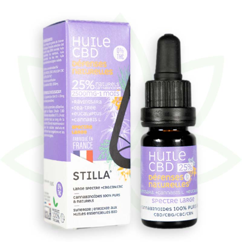 olio di cbd difese naturali 25 per cento 10ml ampio spettro stilla francia mafrenchweed 7