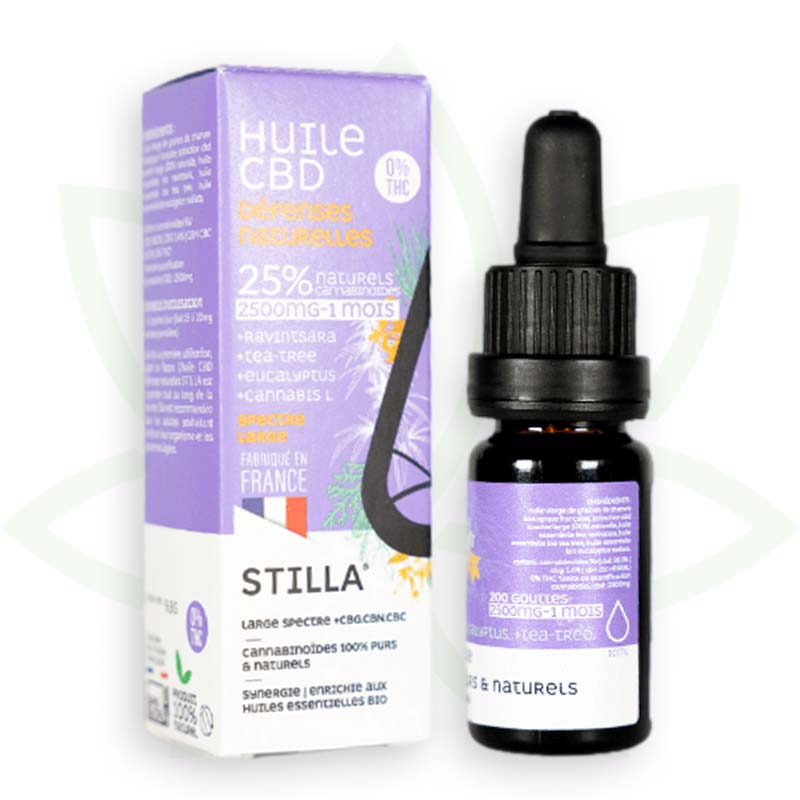 olio di cbd difese naturali 25 per cento 10ml ampio spettro stilla francia mafrenchweed 9