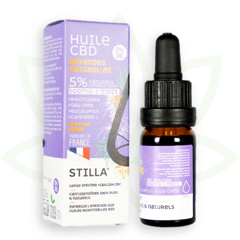 olio di cbd difese naturali 5 per cento 10ml ampio spettro stilla france mafrenchweed 3