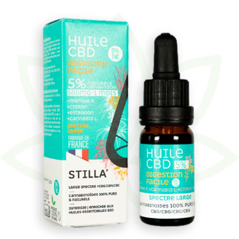 olio di cbd facile digestione 5 per cento 10ml ampio spettro stilla france mafrenchweed 1