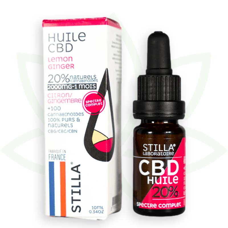 olio di cbd limone zenzero 20 per cento 10ml spettro completo stilla france mafrenchweed 4