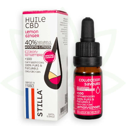 olio di cbd limone zenzero 40 per cento 10ml spettro completo stilla france mafrenchweed 12