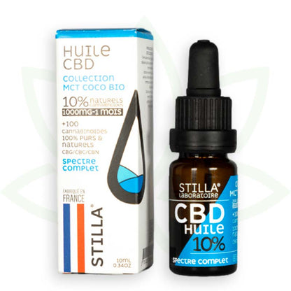 mct coco cbd oil 10 per cento 10ml spettro completo stilla france mafrenchweed 1