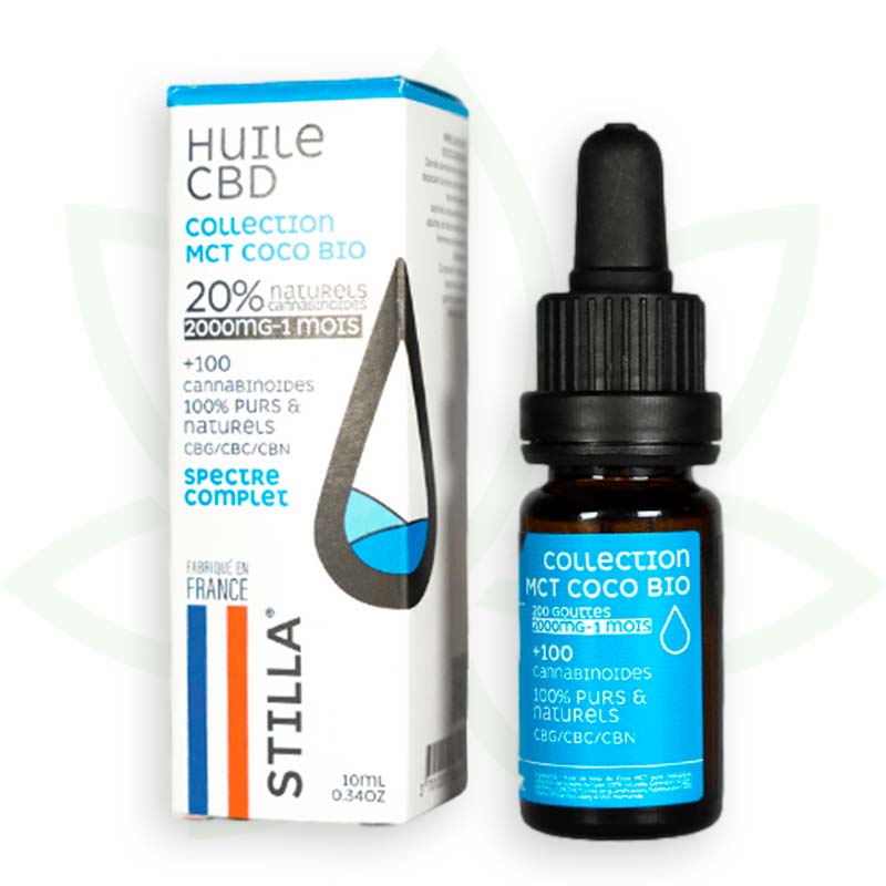 olio di cbd mct cocco 20 per cento 10ml spettro completo stilla france mafrenchweed 6