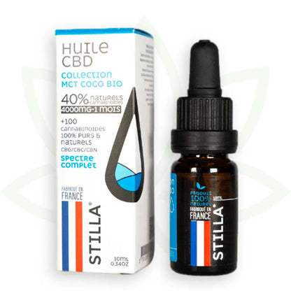 olio di cbd mct cocco 40 per cento 10ml spettro completo stilla france mafrenchweed 11