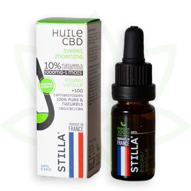 olio di cbd dolce mattina 10 per cento 10ml spettro completo stilla france mafrenchweed 2