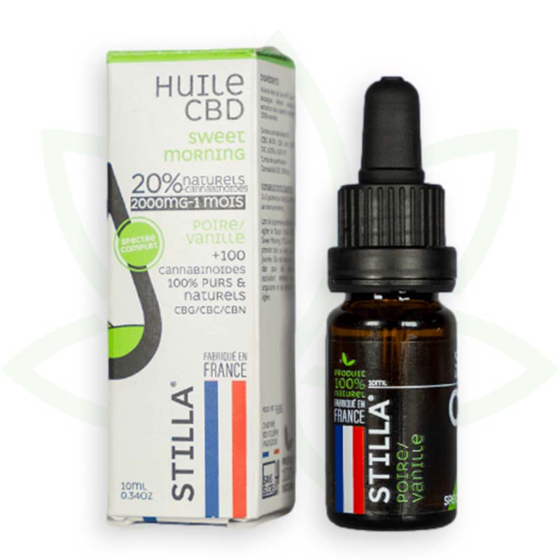 olio di cbd dolce mattina 20 per cento 10ml spettro completo stilla france mafrenchweed 5