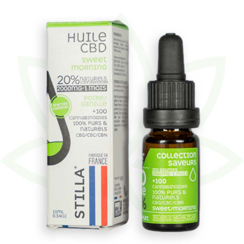 olio di cbd dolce mattina 20 per cento 10ml spettro completo stilla france mafrenchweed 6