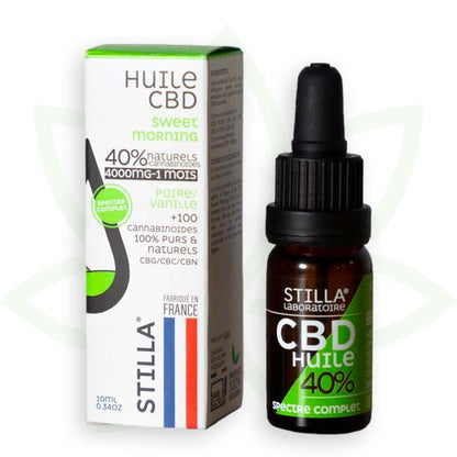 olio di cbd dolce mattina 40 per cento 10ml spettro completo stilla france mafrenchweed 10