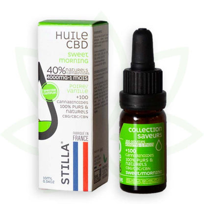 olio di cbd dolce mattina 40 per cento 10ml spettro completo stilla france mafrenchweed 12