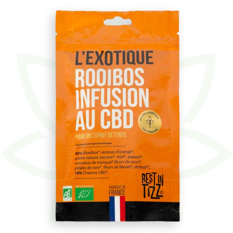 rooibos cbd infuso esotico cbd biologico riposo in tizz mafrenchweed 1