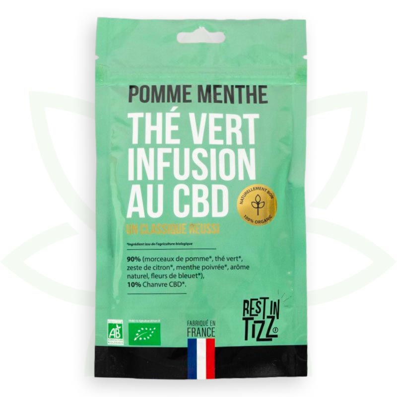 il verde cbd mela infusione menta cbd riposo organico in tizz mafrenchweed 1