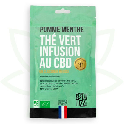 il verde cbd mela infusione menta cbd riposo organico in tizz mafrenchweed 1