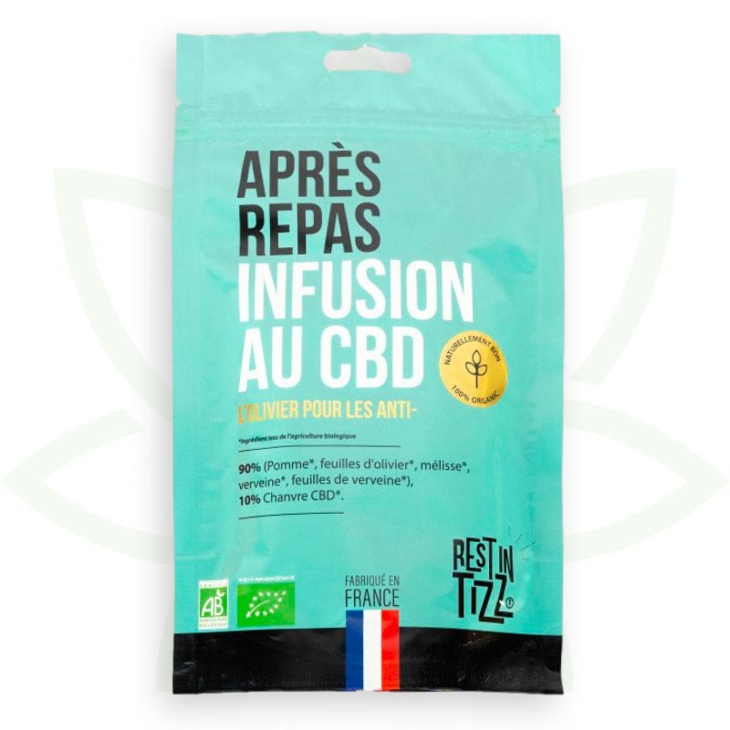 riposo in tizz mafrenchweed bio cbd tisana dopo i pasti 1